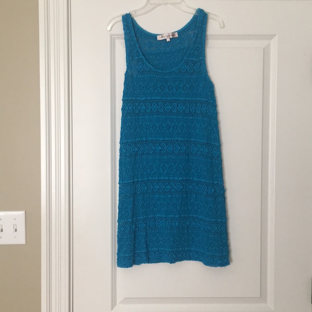 Blue lace coverup